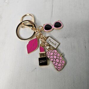 Purse Pull Keychain Charm Pink Peach Unbranded